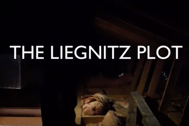 'The Liegnitz Plot', a documentary film project, centres around a collection of valuable postage stamps seized from Jews and reportedly hidden in a basement by a German Nazi officer.