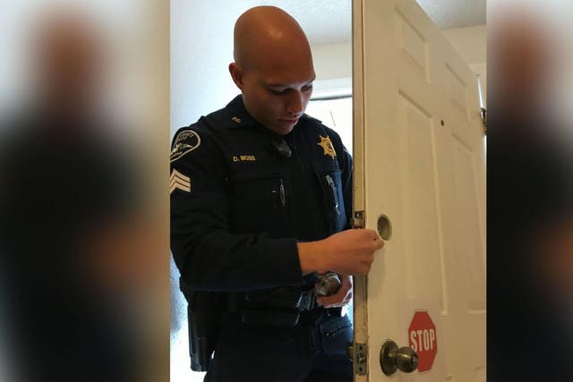 Officers from Pierce County Sheriff's Department changed the locks of the woman who was targetted