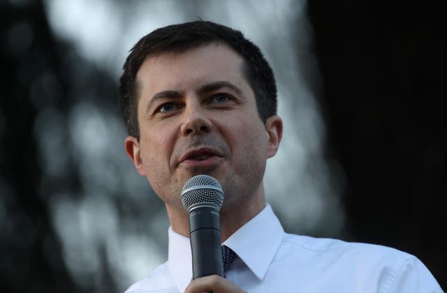 Mr Buttigieg has been campaigning in California ahead of Super Tuesday