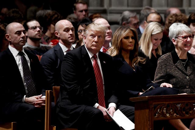 The president does not regularly attend church services