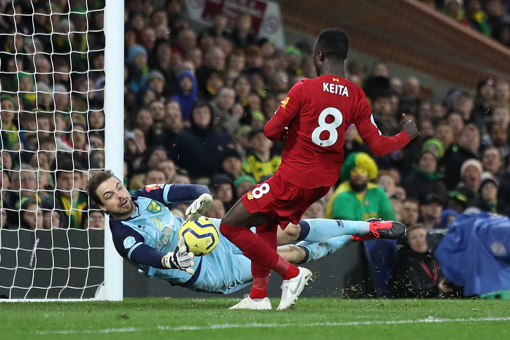 Keita should have scored with one close-range chance on goal