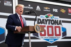Trump serves as Grand Marshal of Daytona 500