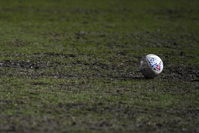 Storm Dennis has affected football pitches around the country