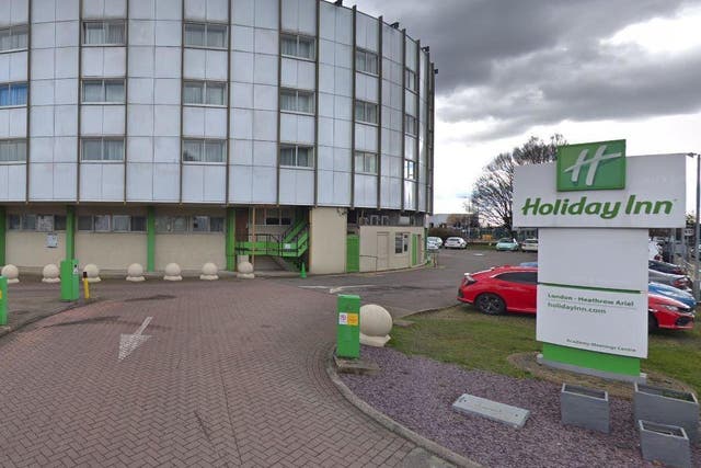 The Holiday Inn Heathrow Ariel hotel has been closed to the public and block booked as a potential quarantine centre for coronavirus cases