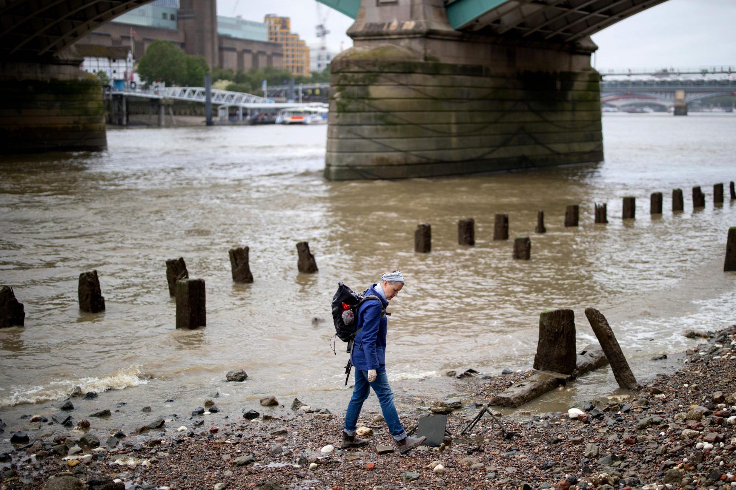 Lara during low tide (AFP/Getty)