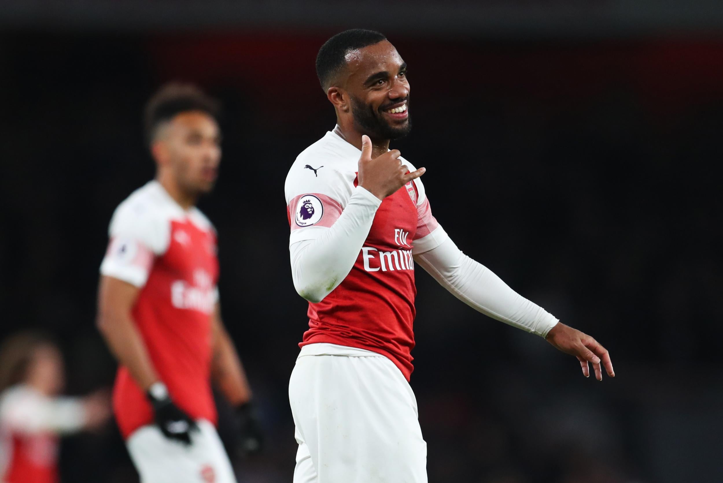 Alexandre Lacazette rounded out his side's scoring in added time of the second half