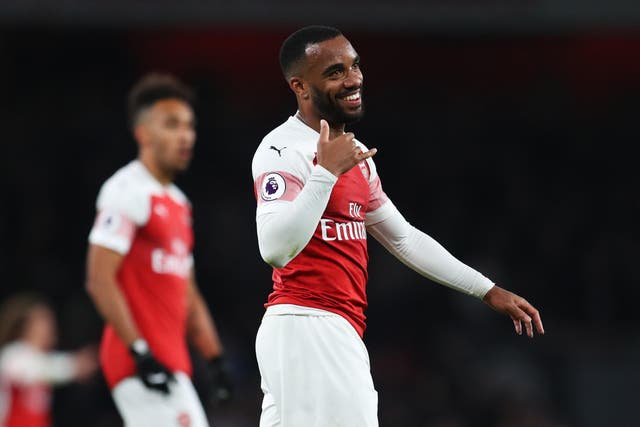 Alexandre Lacazette rounded out his side's scoring in added time of the second half