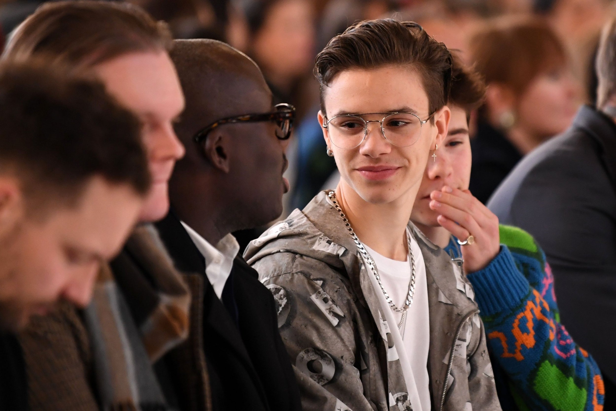 Edward Enninful and Romeo Beckham
