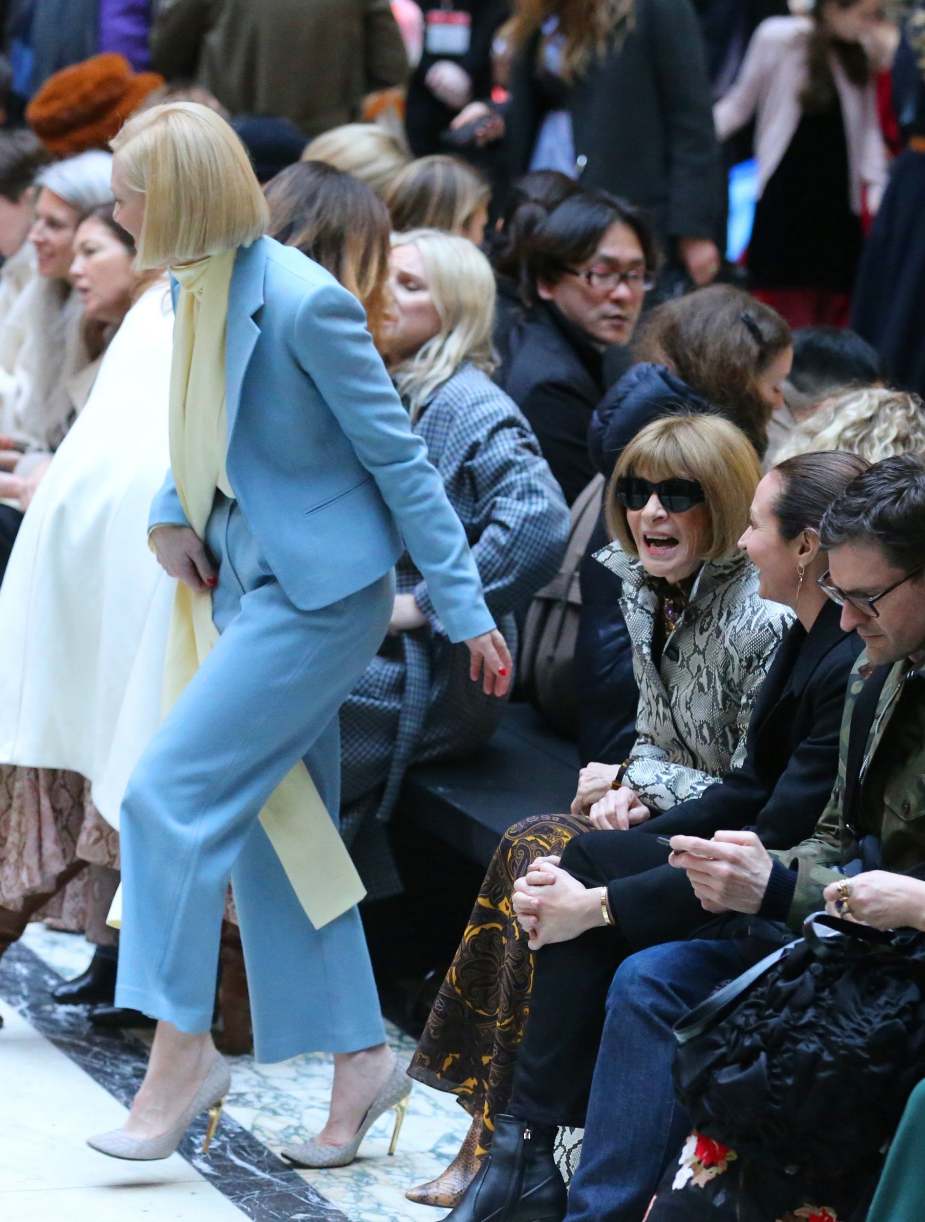 Cate Blanchett, Anna Wintour and Caroline Rush
