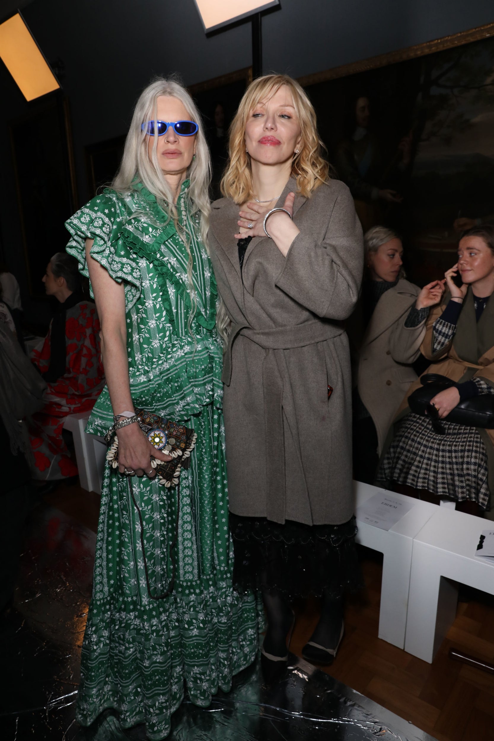 Kristen McMenamy and Courtney Love