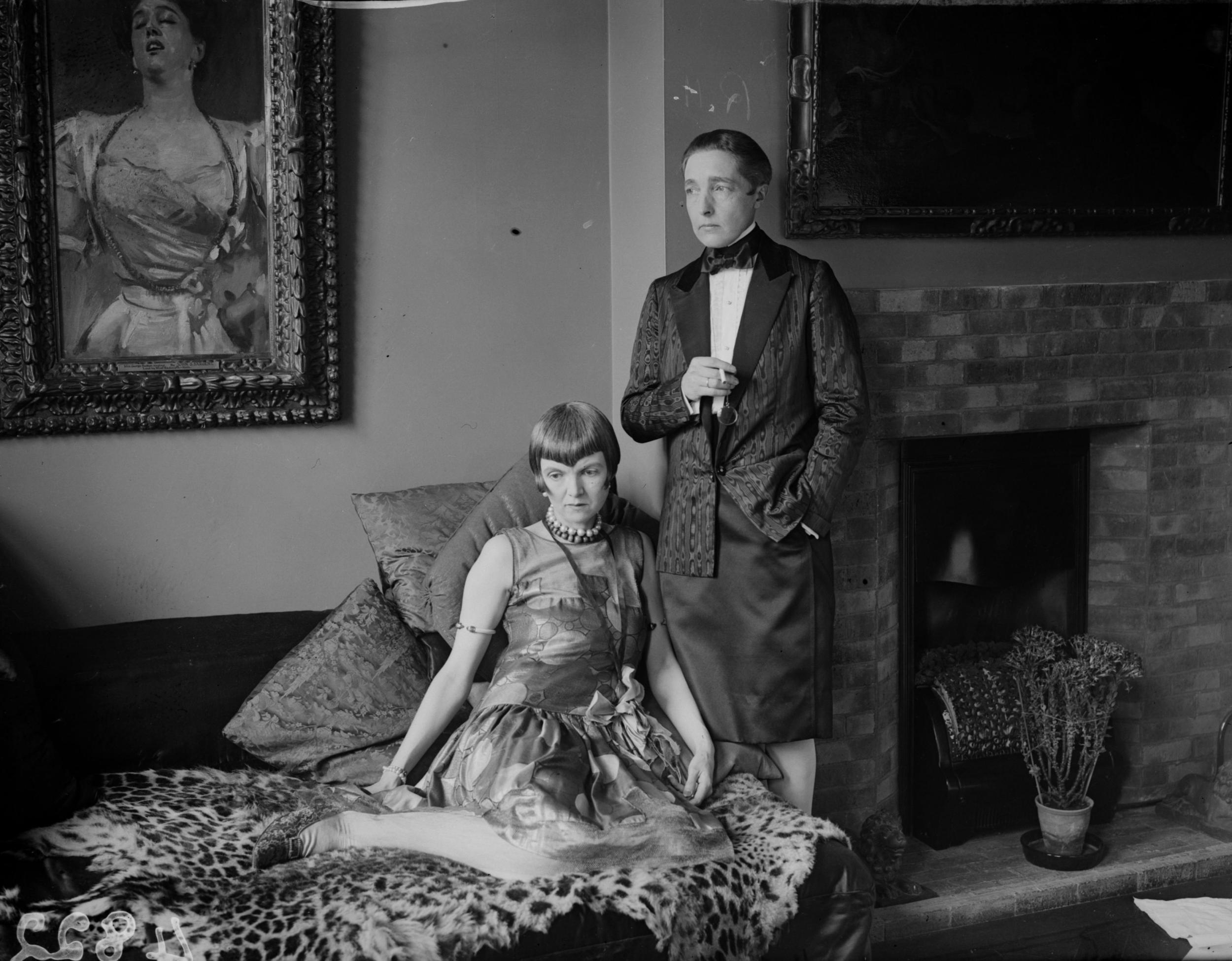 1927: Radclyffe Hall with Lady Una Trowbridge. Hall’s novel ‘The Well of Loneliness’ was banned in Britain for its sympathetic approach to female homosexuality (Getty)