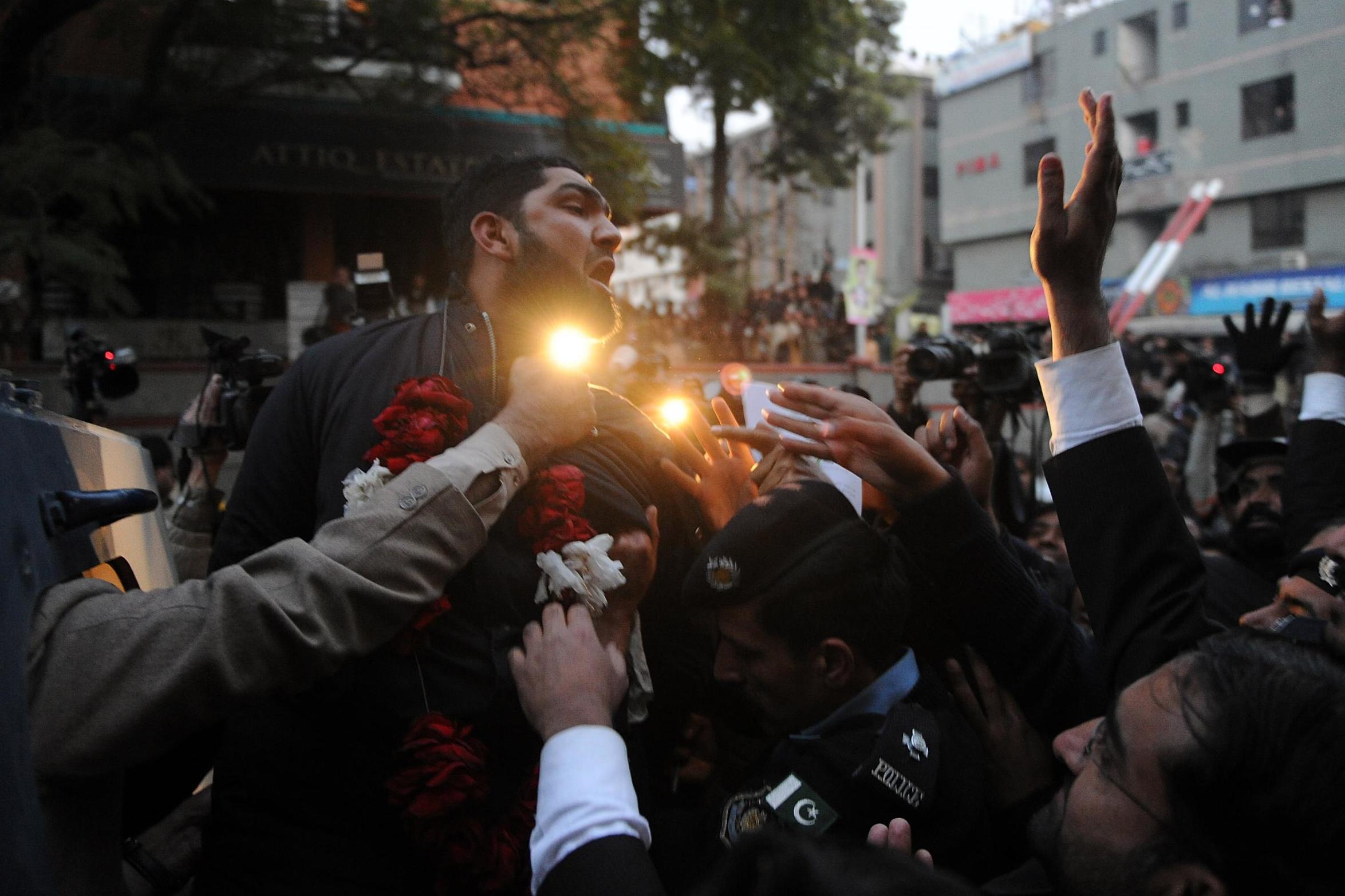 Following Taseer’s assassination, Mumtaz Qadri became the poster child for religious fanatics overnight (AFP/Getty)