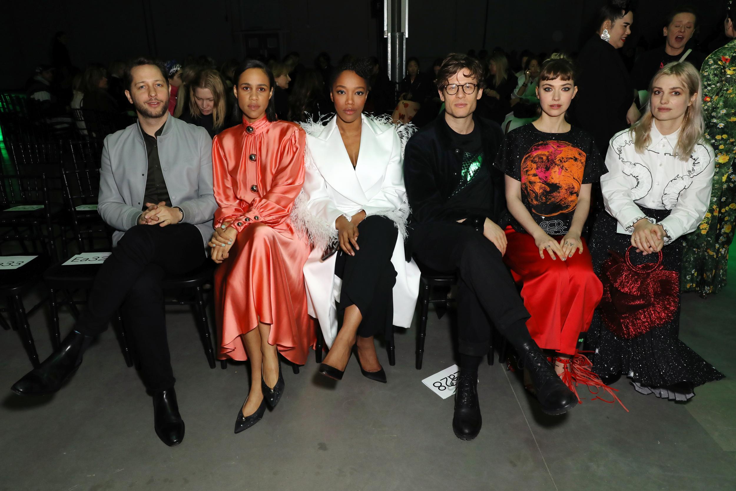 Derek Blasberg, Zawe Ashton, Naomi Ackie, James Norton, Imogen Poots and Alison Sudol