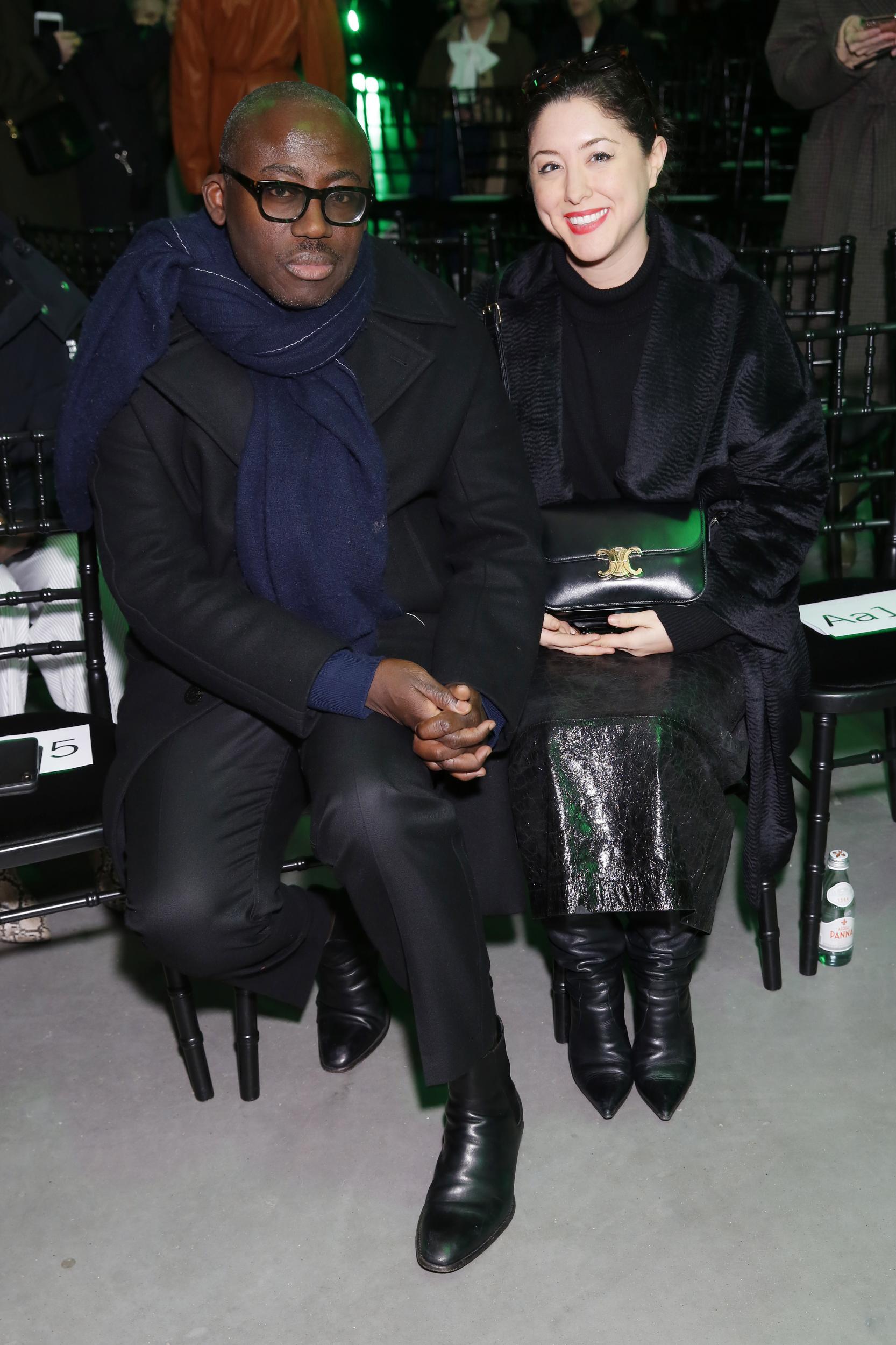 Edward Enninful and Dena Giannini