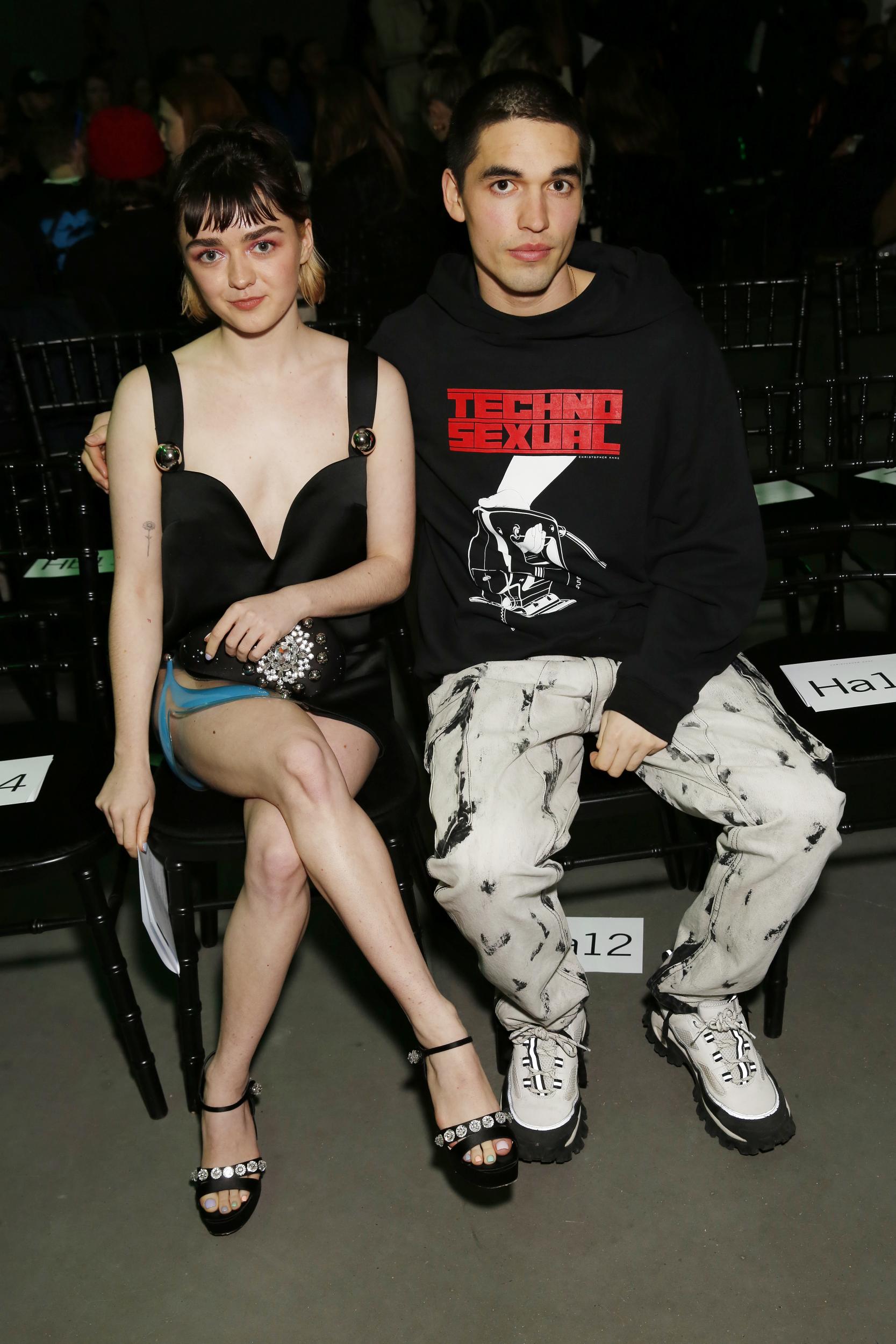 Maisie Williams and Reuben Selby