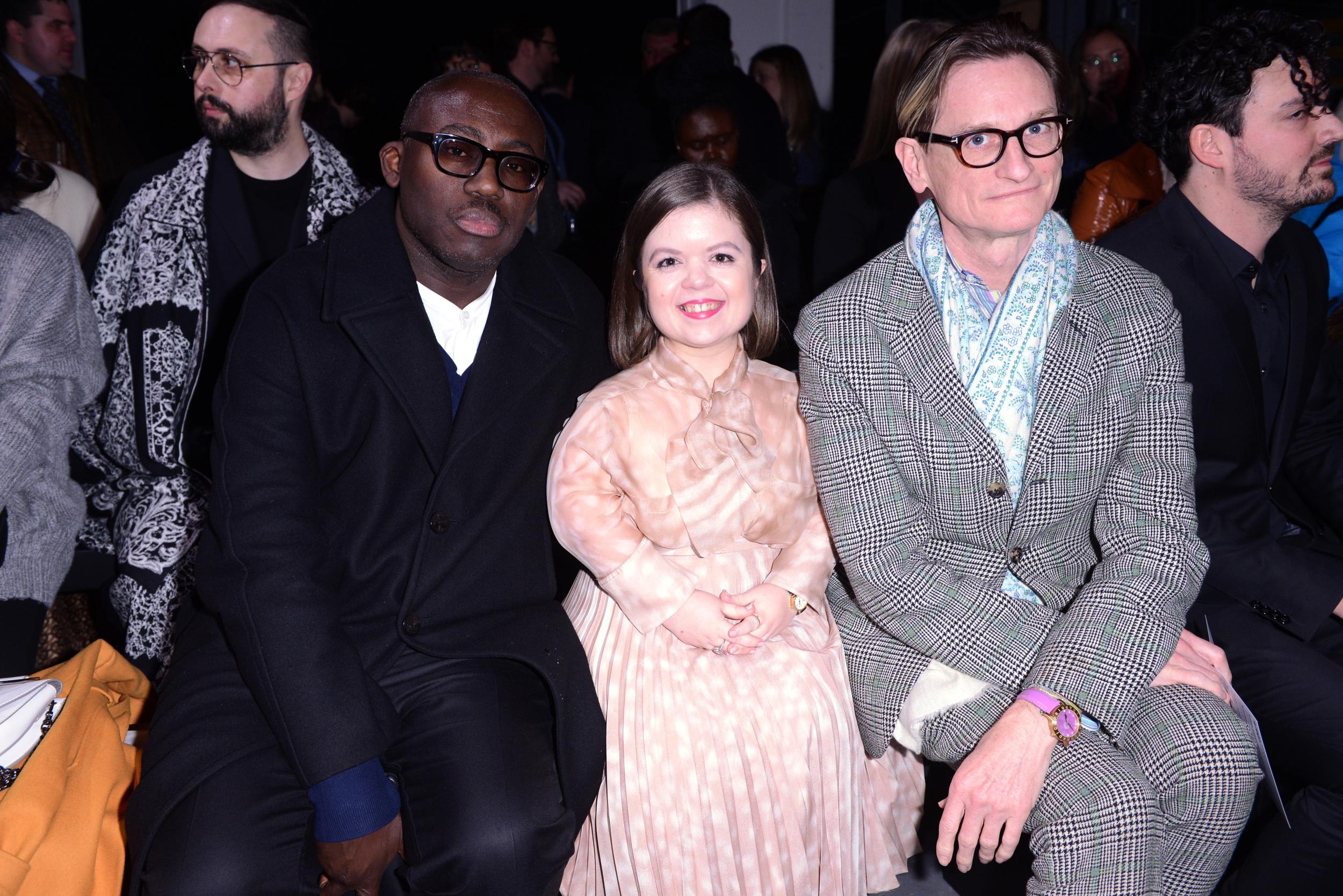Edward Enninful, Sinéad Burke and Hamish Bowles