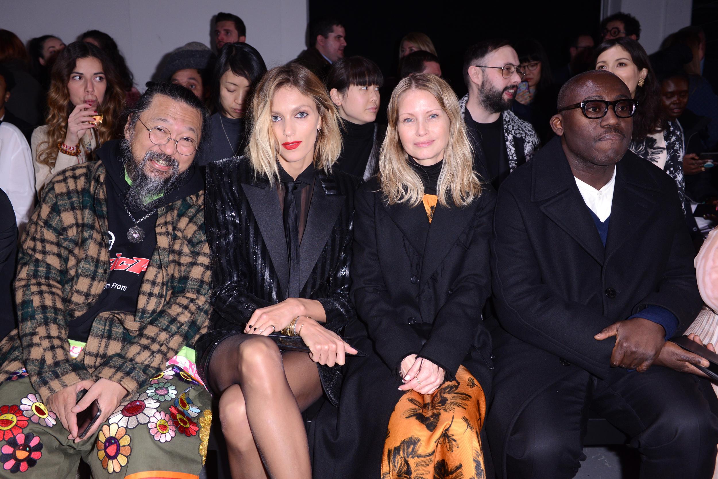 Takashi Murakami, Anja Rubik, Holli Rogers and Edward Enninful