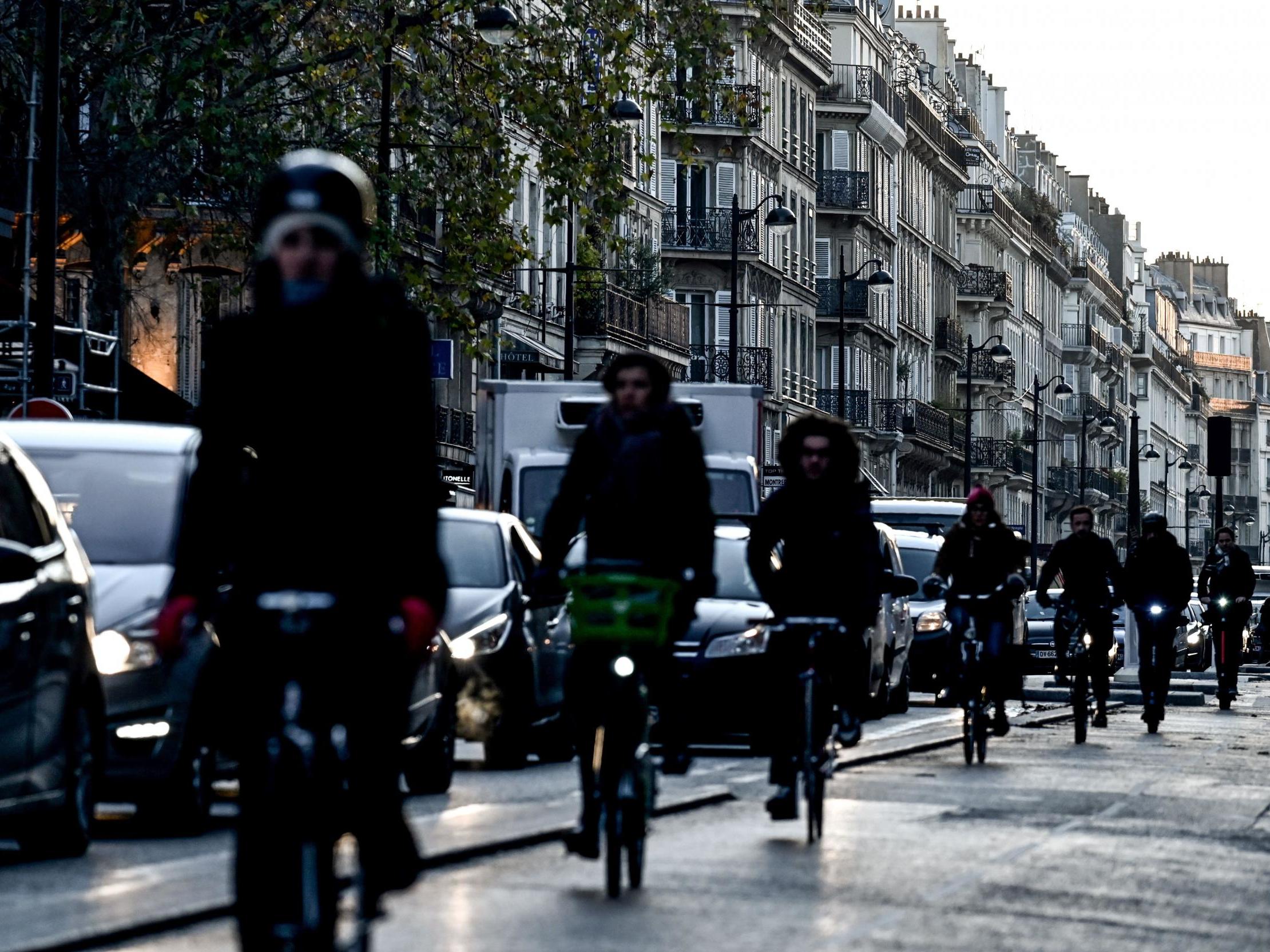 Ms Hidalgo has overseen a radical expansion of protected cycle lanes around Paris in recent years