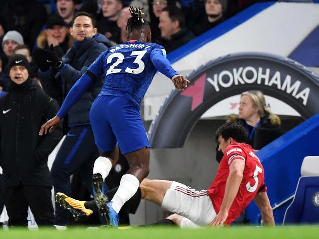 Harry Maguire is set to avoid retrospective action despite appearing to kick Chelsea striker Michy Batshuayi