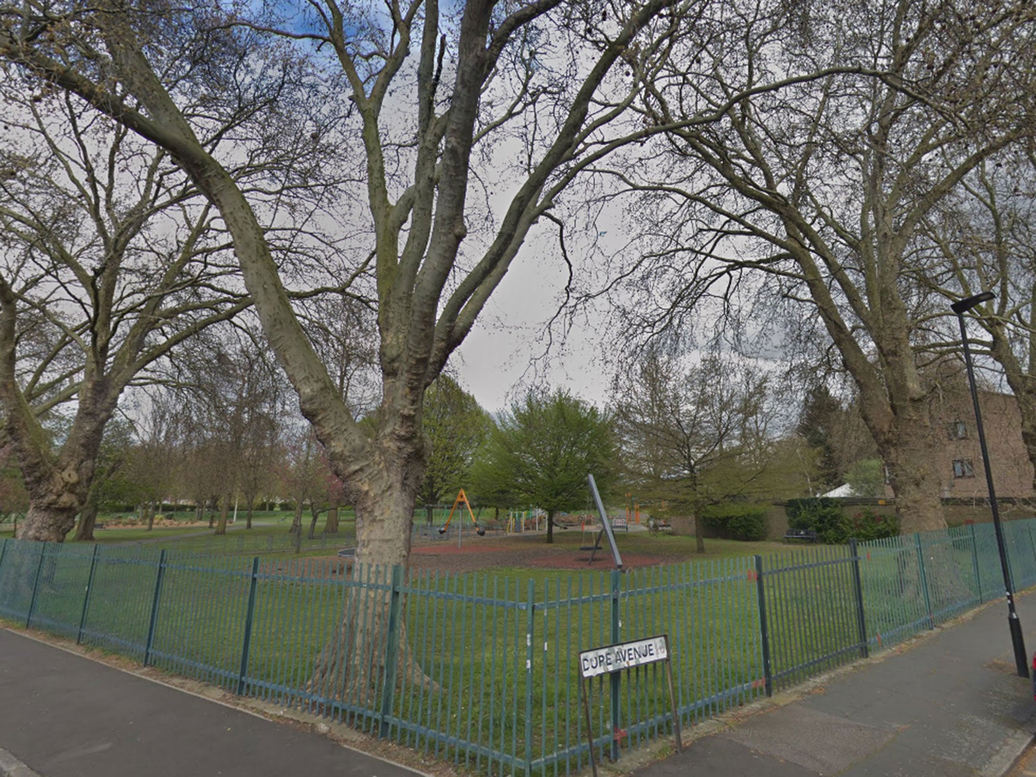The stabbing happened in Little Ilford Park, Newham