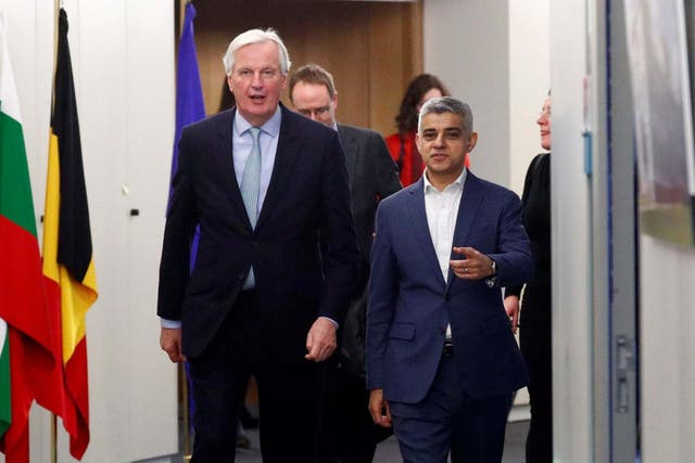 Sadiq Khan met with Michel Barnier in Brussels to discuss the possibility of ‘associate citizenship’ for British nationals