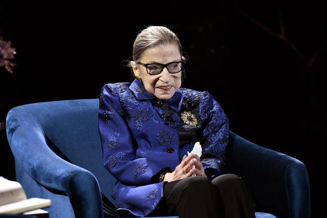 Ruth Bader Ginsburg makes fashion statement with sparkly heels (Getty)