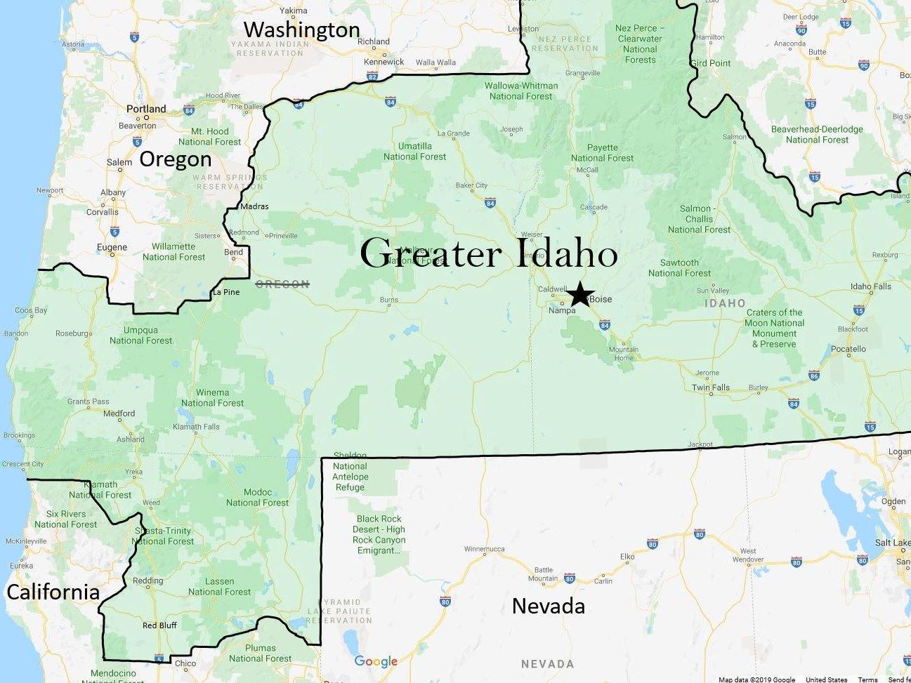 Oregon conservatives want to redraw state lines so their counties can join Idaho