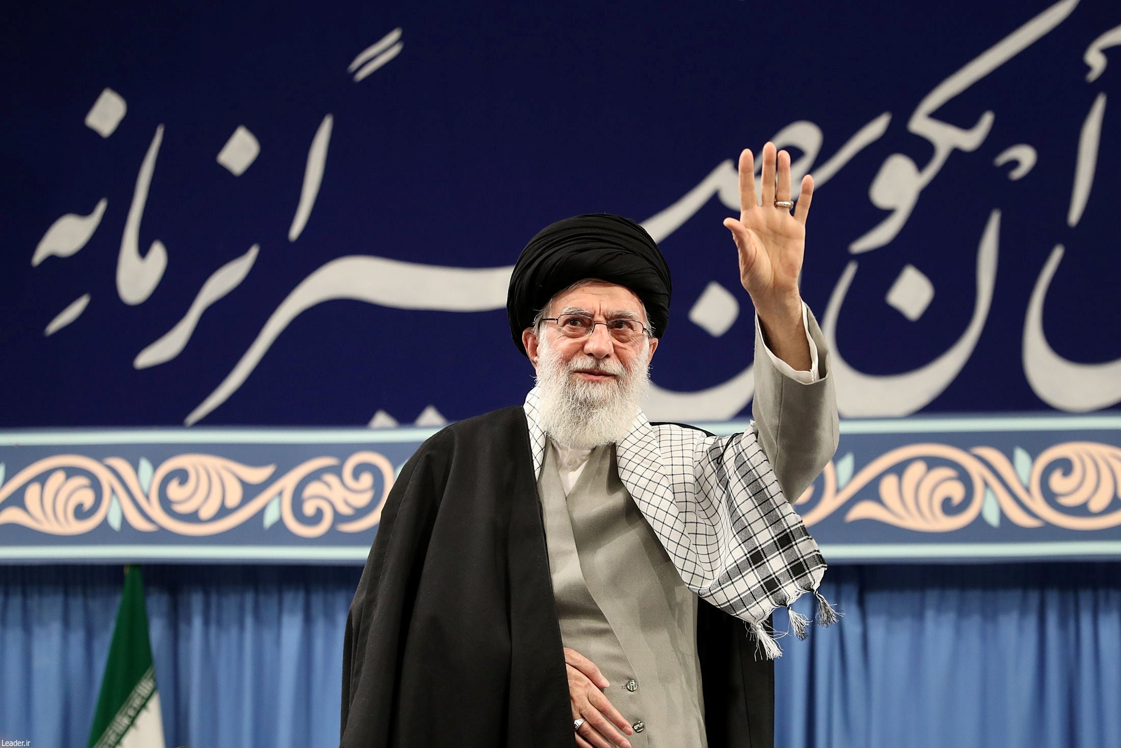 Supreme leader Ayatollah Ali Khamenei gives a rare public speech in Tehran on Tuesday