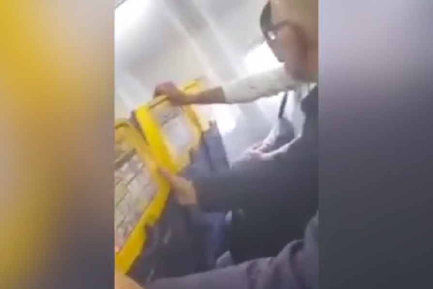 Ryanair passengers start retching and groaning as plane is battered by Storm Dennis