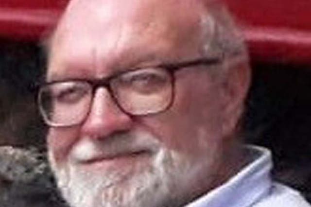 Retired lecturer Gerald Corrigan, 74, who was killed after being hit by a crossbow as he adjusted the satellite dish outside his home in a remote part of Holyhead, Anglesey, Wales, on 19 April, 2019.