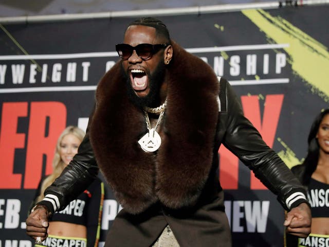 Deontay Wilder is undefeated in 43 professional heavyweight fights
