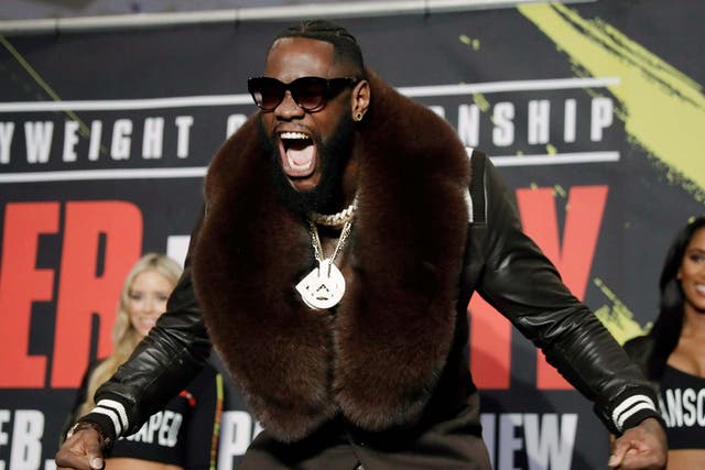 Deontay Wilder is undefeated in 43 professional heavyweight fights