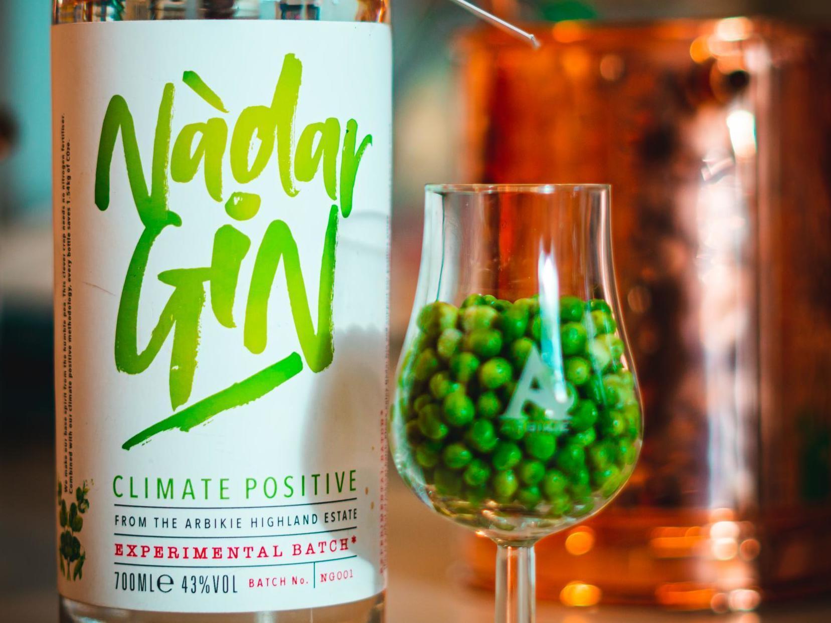 Scientists create world's first 'climate-positive' gin using garden peas