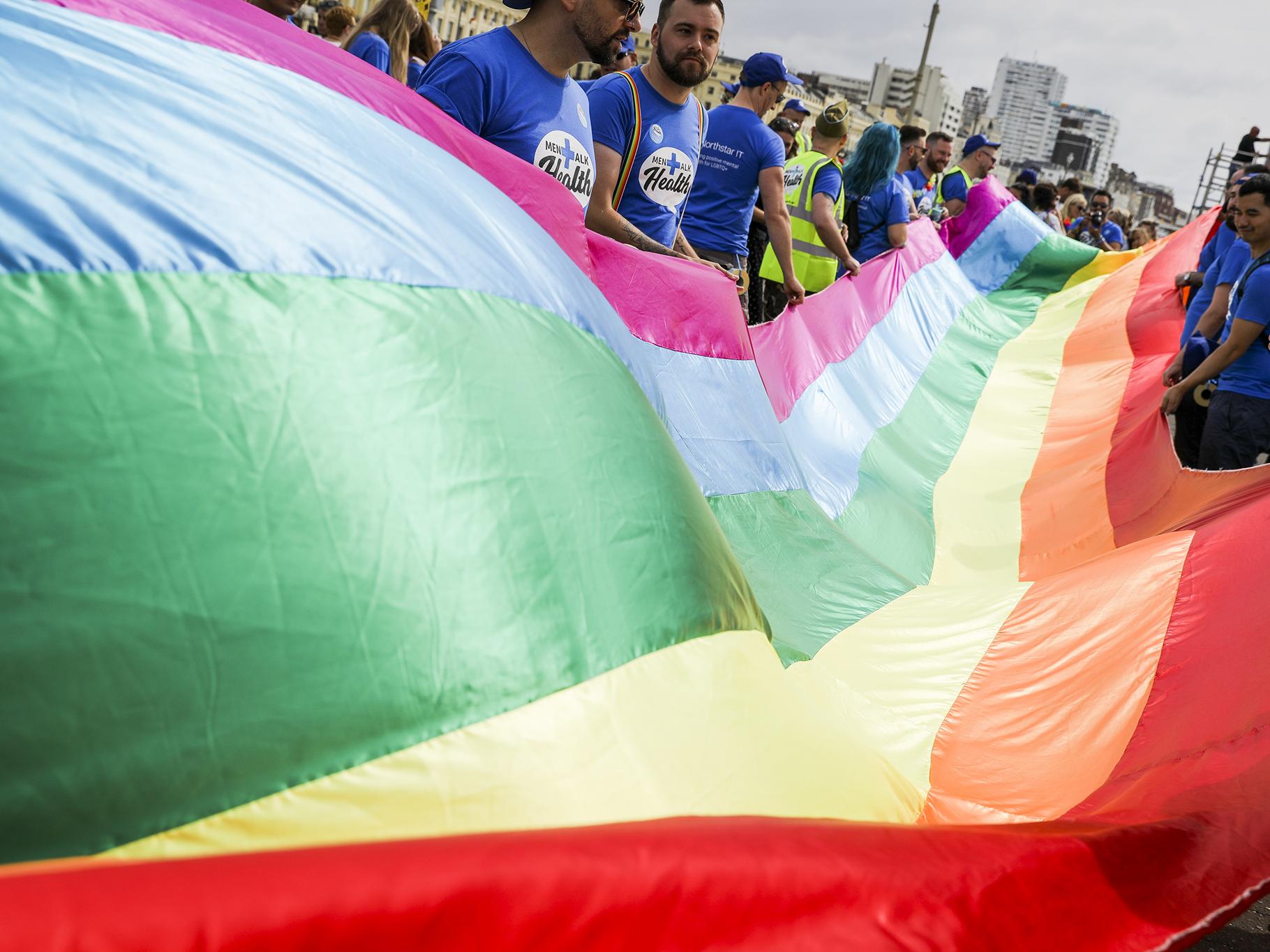 Around 300,000 people attended the annual Pride parade in Brighton last year