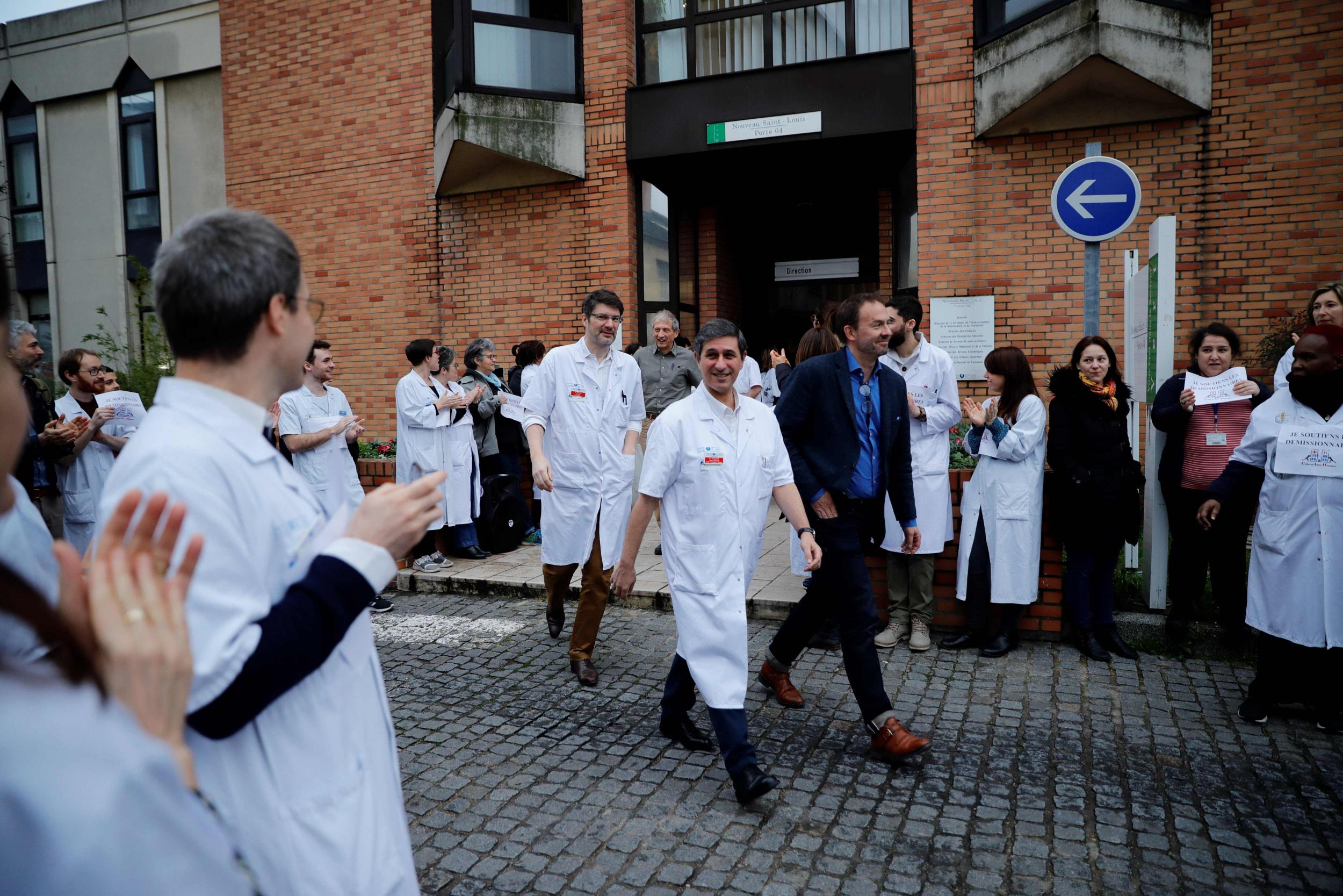 Doctors were protesting in recent months over healthcare problems in France