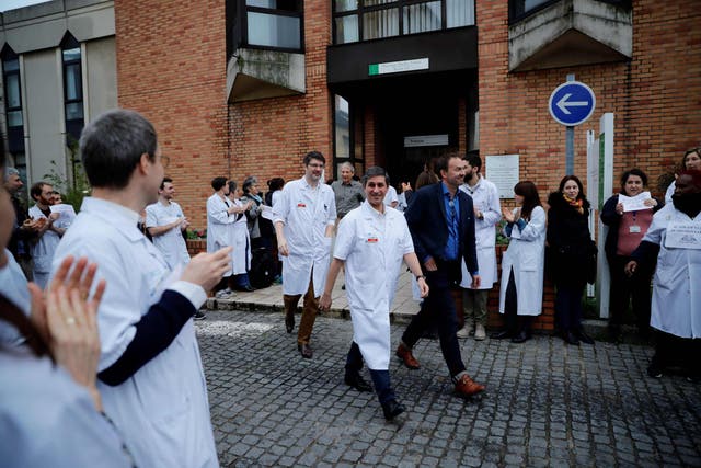 Doctors were protesting in recent months over healthcare problems in France