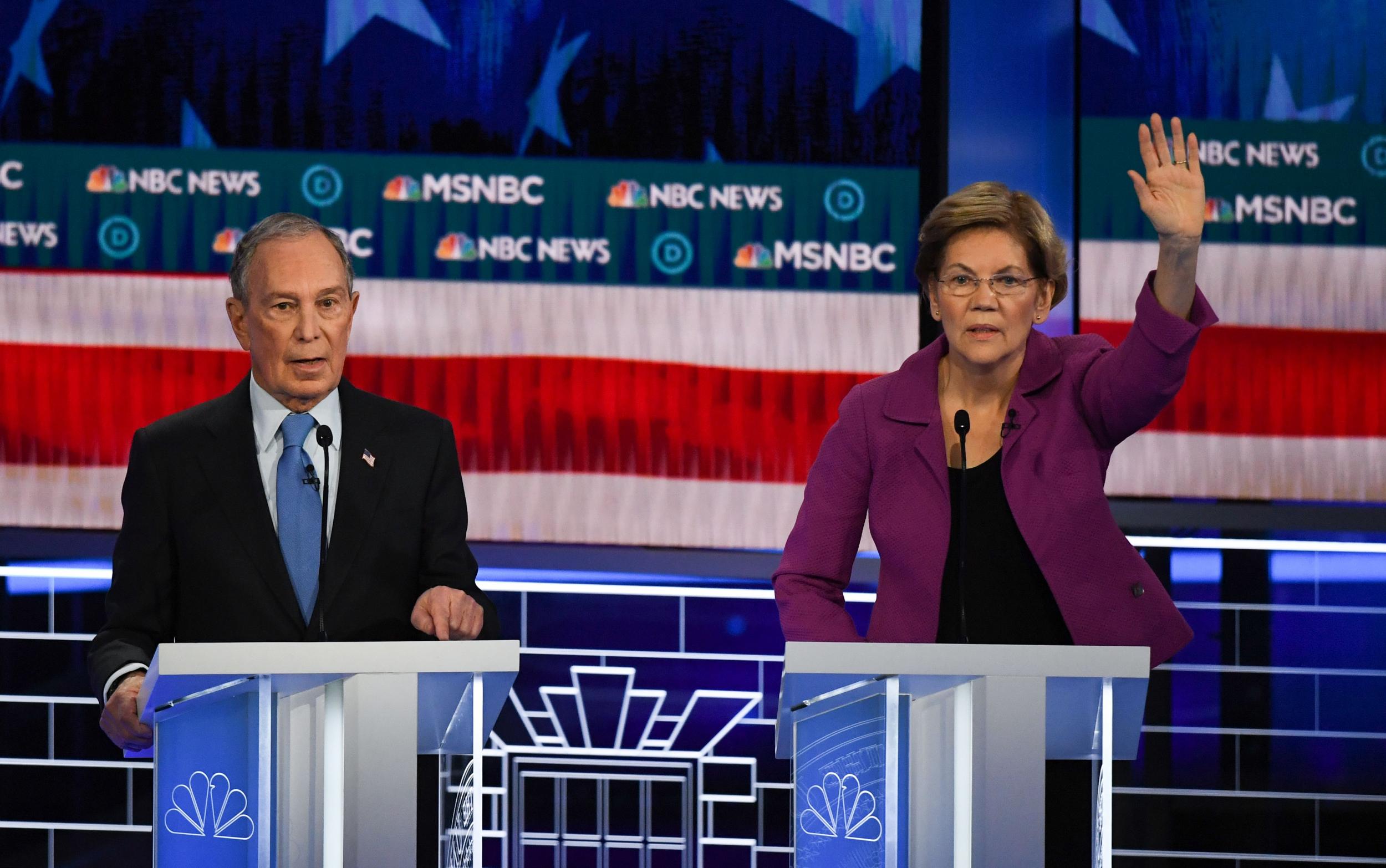 Democratic debate: Warren slams Bloomberg over sexist comments and compares him to Trump