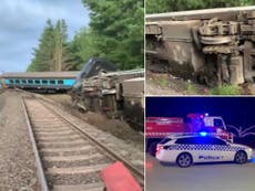 Australia train crash: Two killed after Sydney to Melbourne rail service derails