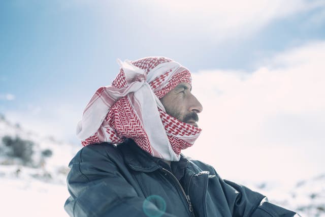 Nayef, 35, left the Syrian countryside in 2014 to flee war for Lebanon