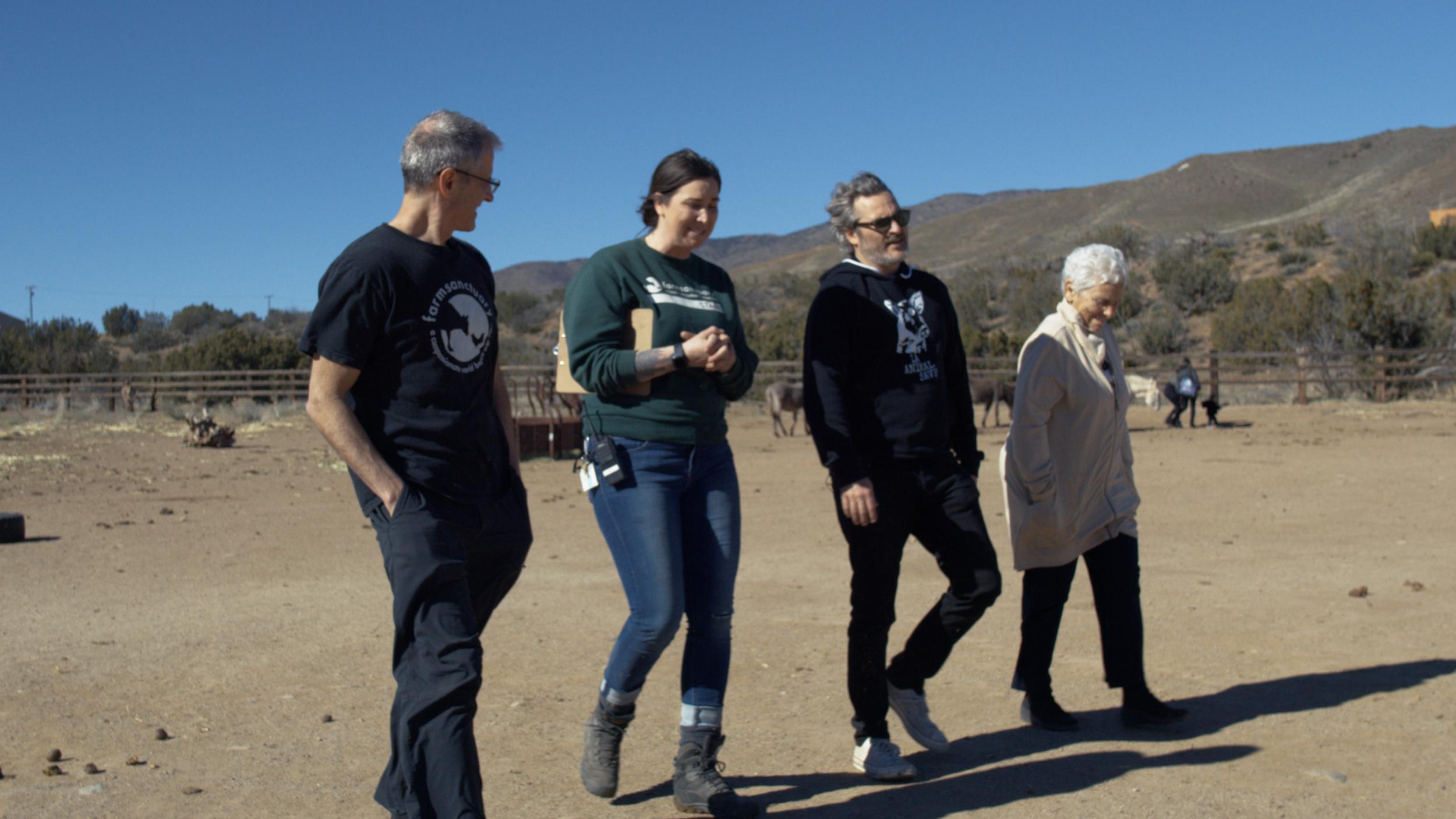 Phoenix took the animals to Farm Sanctuary in Acton, California (Shaun Monson)