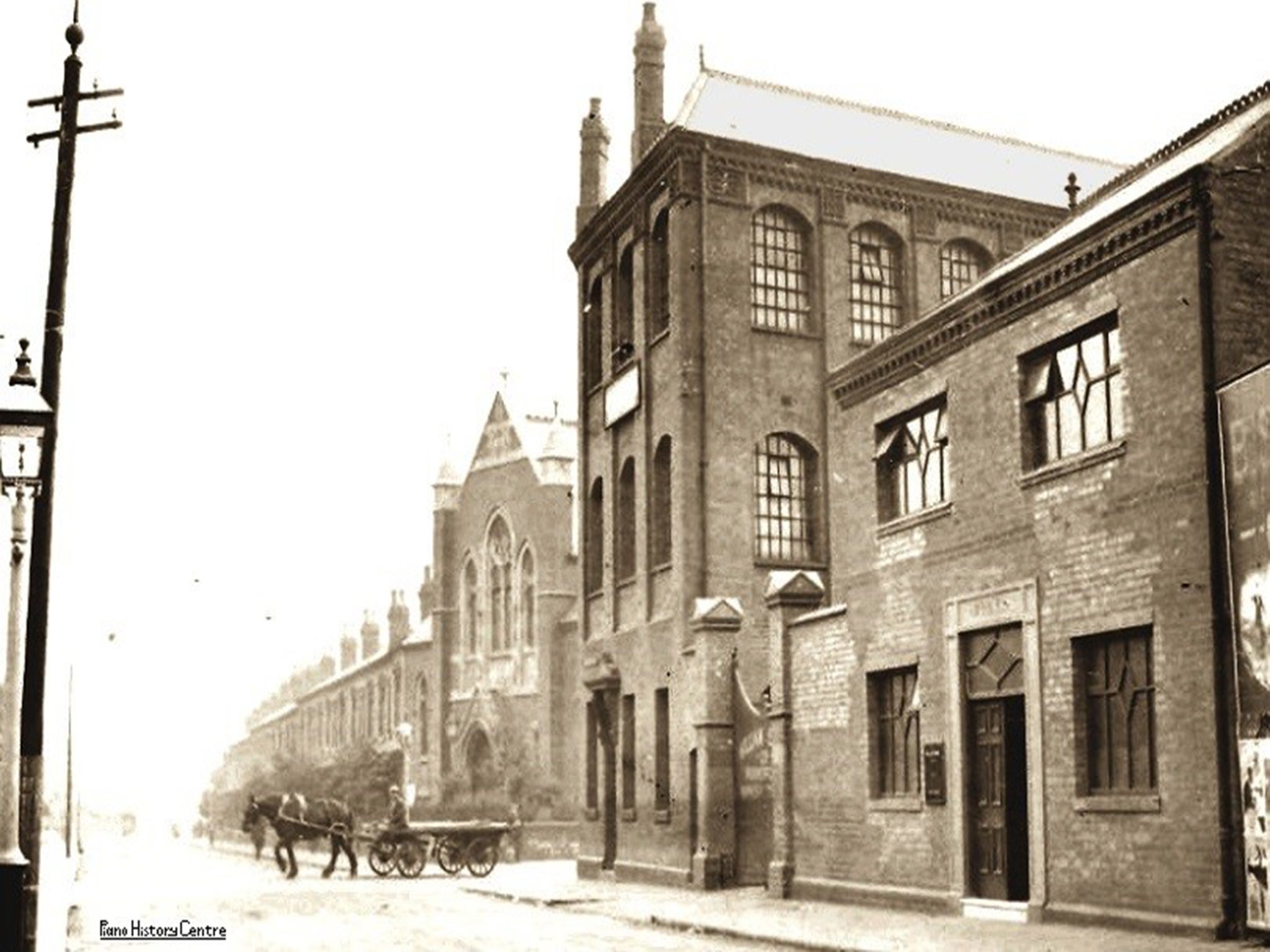 &#13;
The William Sames piano factory where the Bahu Trust set up shop (Balsall Heath History Society)&#13;