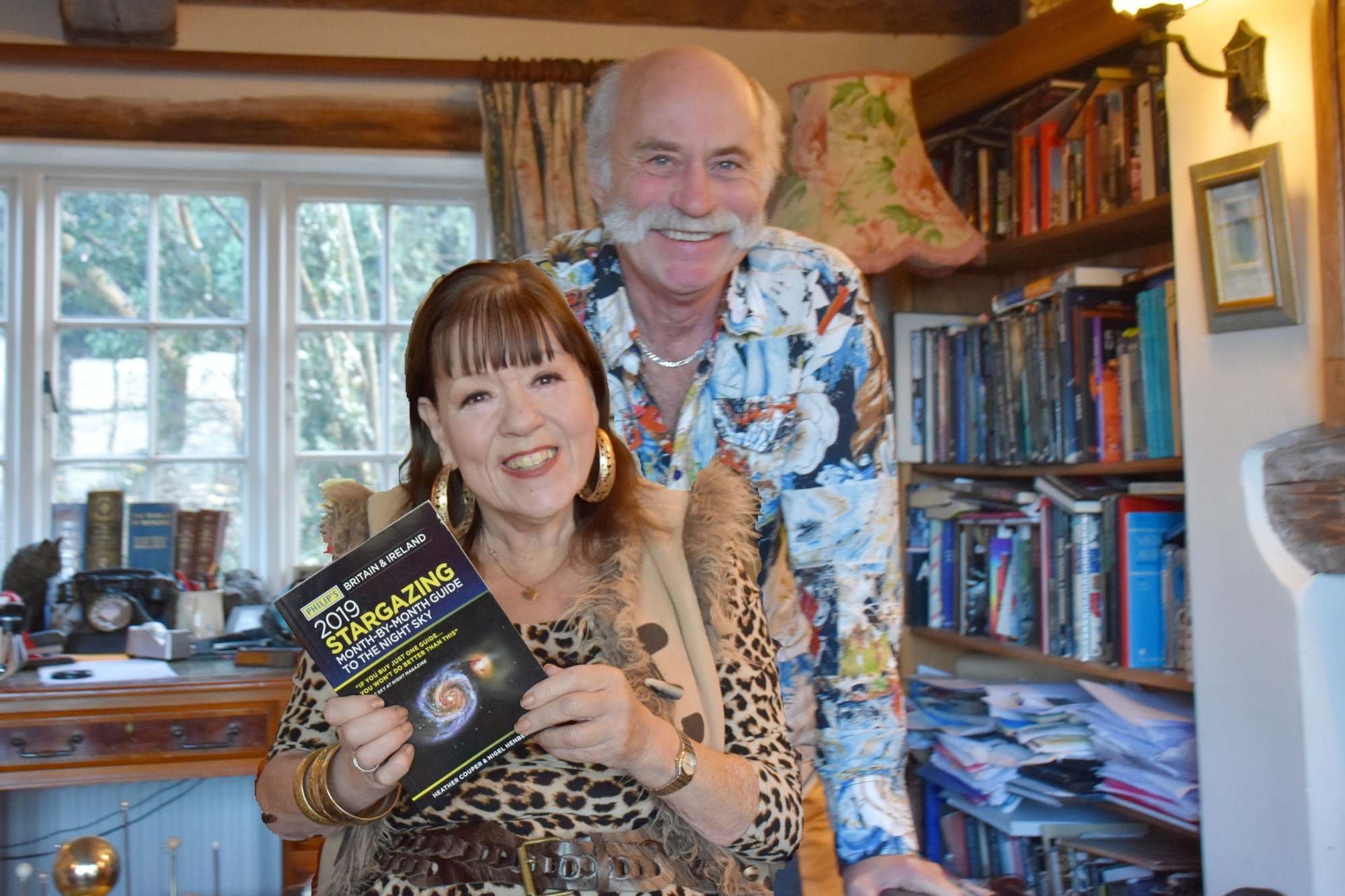 Couper with her collaborator and lifelong companion Nigel Henbest: their Stargazing column has run in The Independent since 1987