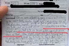 Police stop and search innocent black man for ‘looking at officers with hands in pocket’