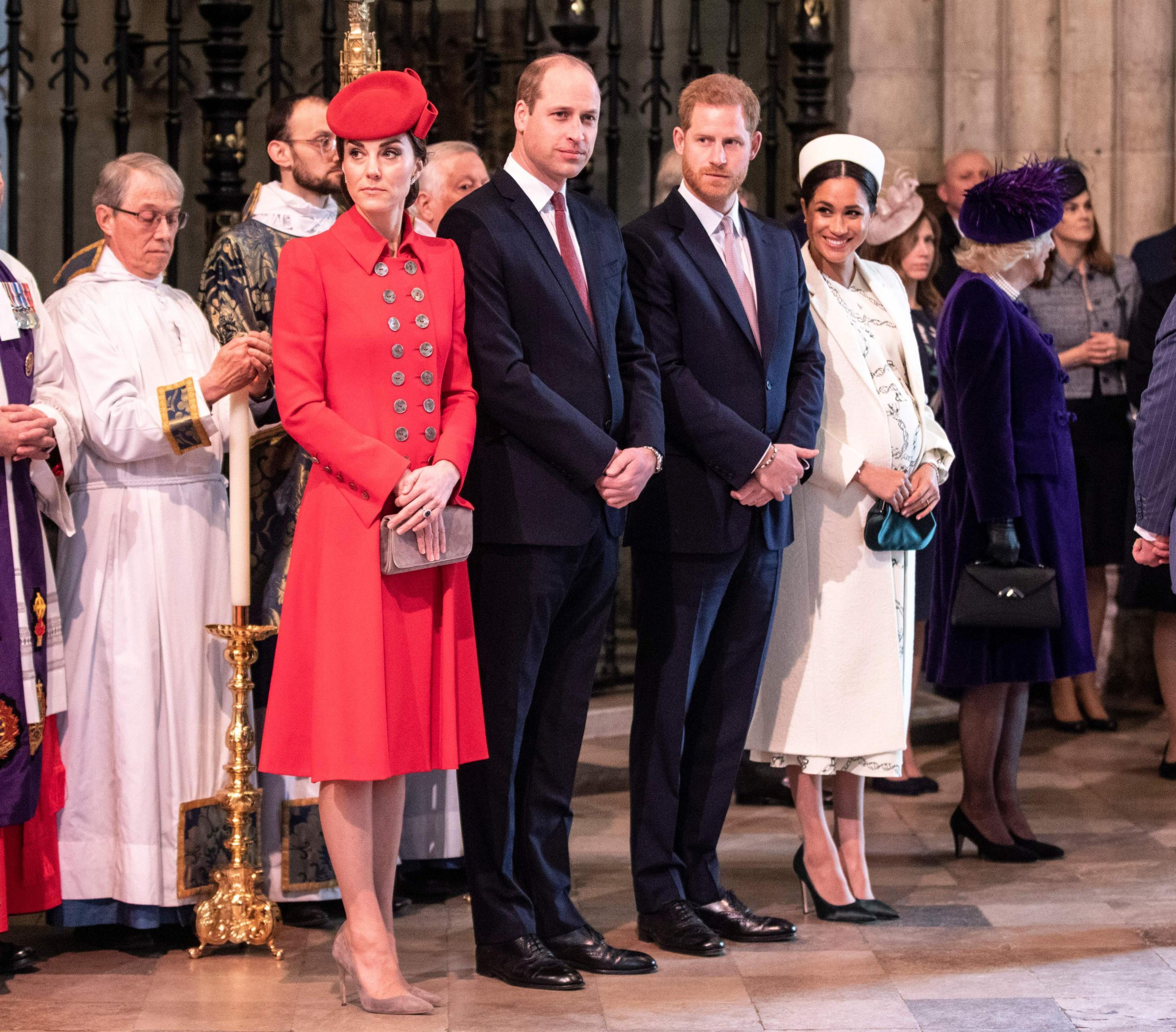 In 2019, the Duke and Duchess of Sussex attended the Commonwealth Service alongside the Duke and Duchess of Cambridge (Getty)