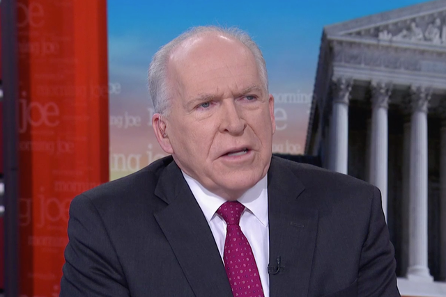 John Brennan, speaking on MSNBC's 'Morning Joe' referred to the Trump administration's ‘virtual decapitation of the intelligence community’