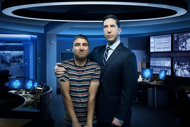 Nick Mohammed and David Schwimmer in ‘Intelligence’