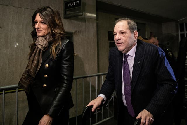 Harvey Weinstein leaves court with his attorney Donna Rotunno on 19 February 2020 in New York City.