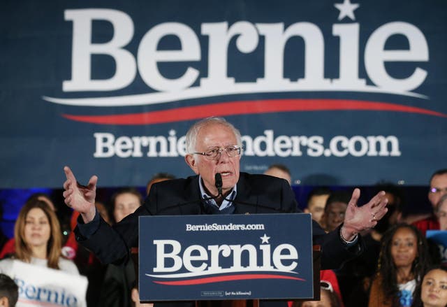 Mr Sanders says 'establishment is getting afraid'