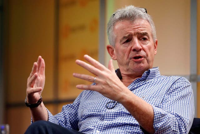 Ryanair Chief Executive Michael O'Leary speaks during a Reuters Newsmaker event in London