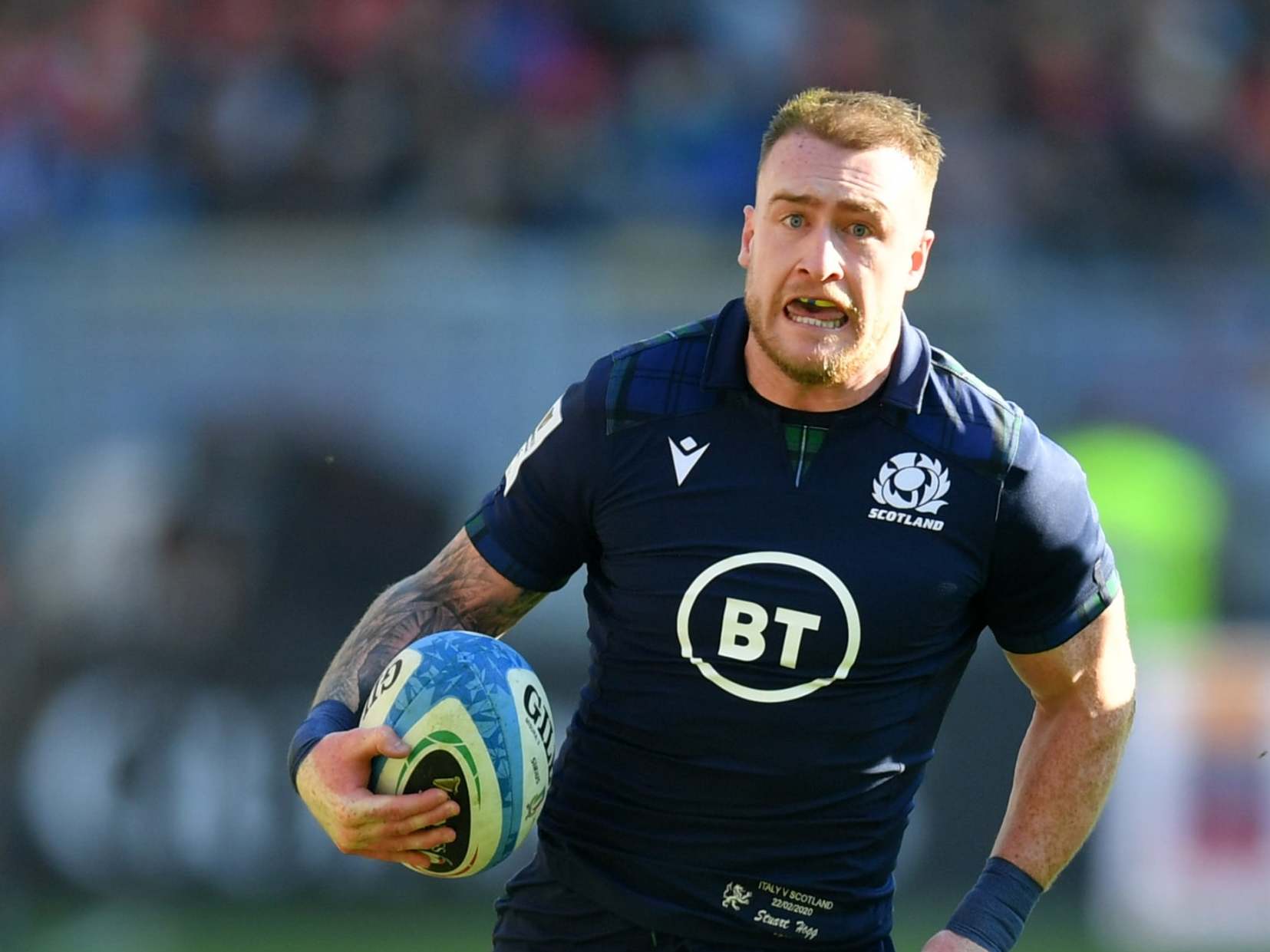 Scotland scored three tries in Rome to get their first win of the tournament